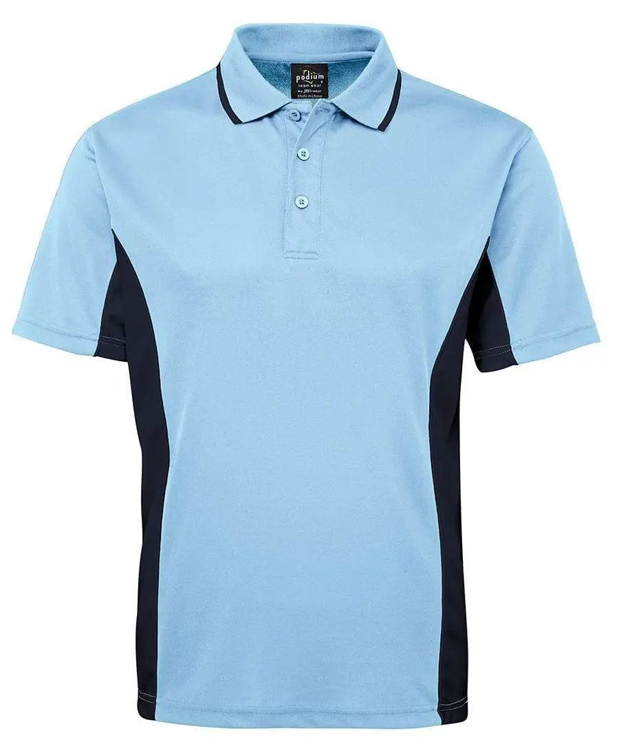 JB'S Contrast Polo 7PP Casual Wear Jb's Wear Lt Blue/Navy S